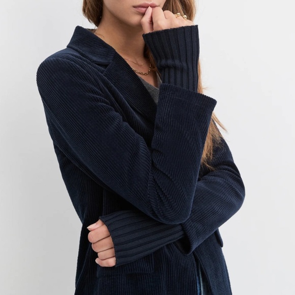 The Cord City Blazer ~ Navy - Picture 3 of 5